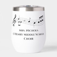 Notes musicales de l'enseignant de musique personn