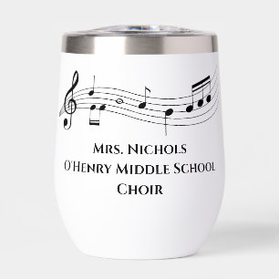 Notes musicales de l'enseignant de musique personn