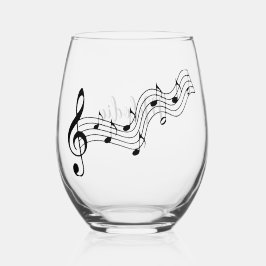Notes musicales Design de note Verre à vin