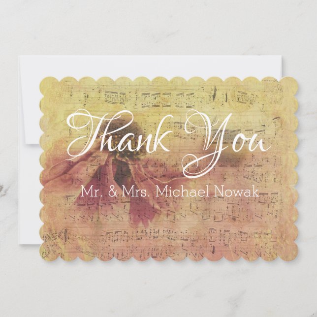 Notes musicales et Merci de la marguerite (Devant)