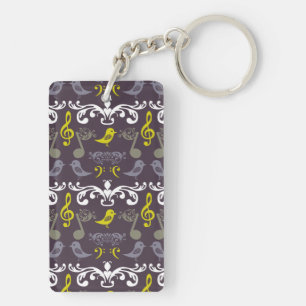Notes musicales et oiseaux