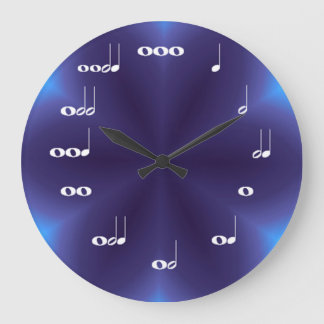 Notes musicales Horloge Mélange violet