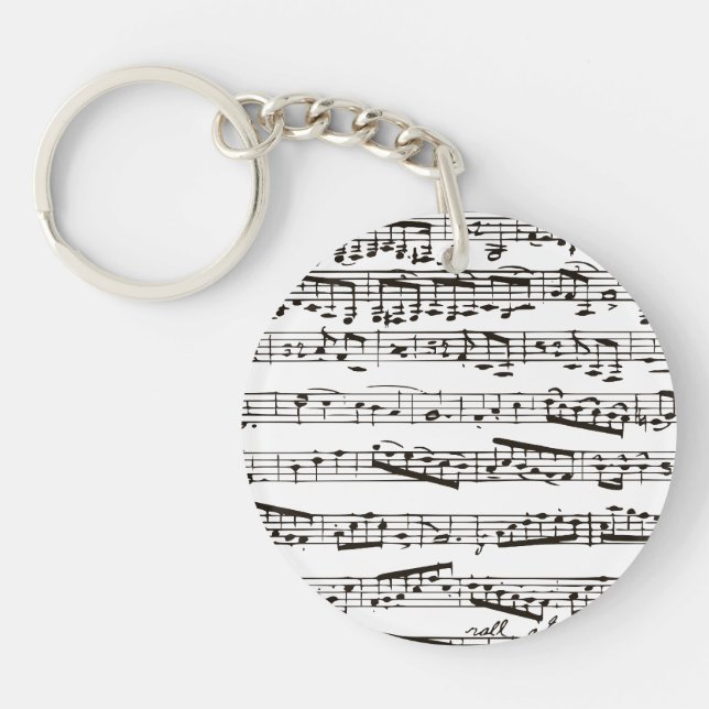 Notes musicales noires et blanches (Devant)