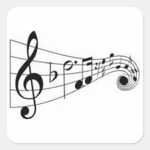 NOTES MUSICALES - STICKER DE MUSIC LOVER
