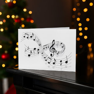 Notes Musicales Sur Les Cartes De Voeux D'Une Gamm