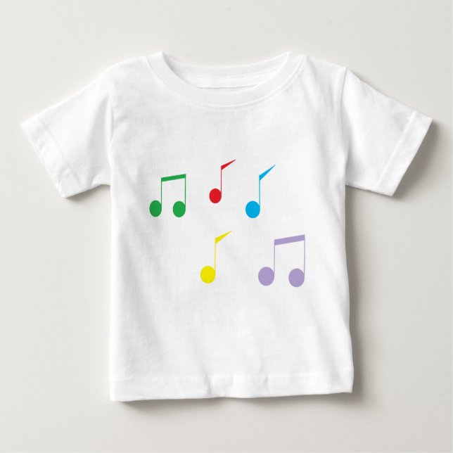 Notes musicales T-shirt Toddler à manches longues (Devant)