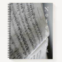 Notes musicales - Un carnet simple