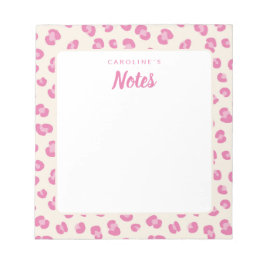 Notes personnalisées Bloc-notes d'impression rose