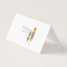 Notes pliées de plumes de nipigon