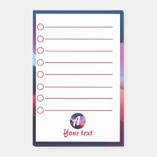 Notes post-it abstraites post-it bleu foncé