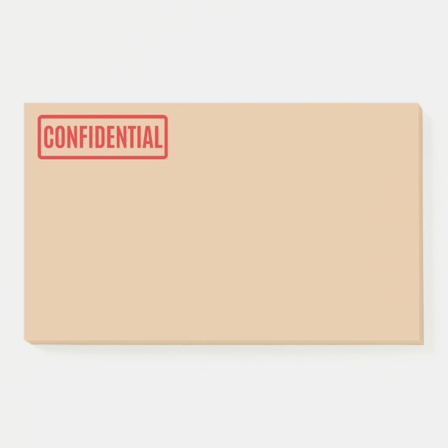 Notes post-it confidentielles (Devant)