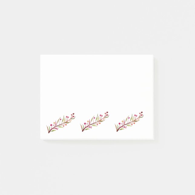 Notes post-it d'automne (Devant)