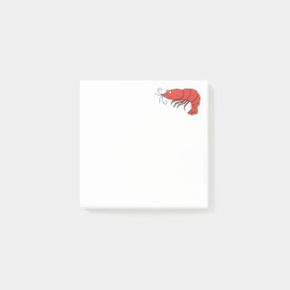 Notes post-it de crevettes