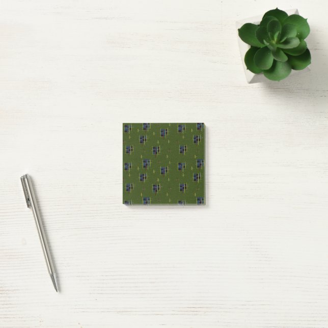 Notes post-it de la branche d'olivier (Bureau)