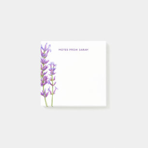 Notes post-it de la lavande aquarelle