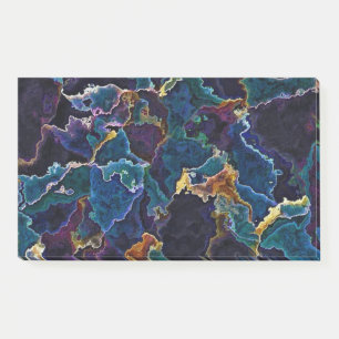 Notes post-it de la nappe d'huile