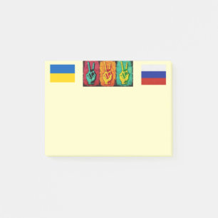 Notes post-it de la paix