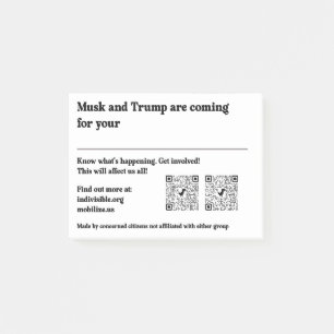 Notes post-it de l'action politique