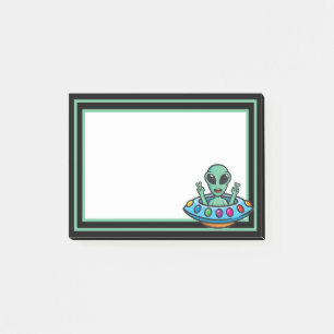 Notes post-it de l'Alien spatial
