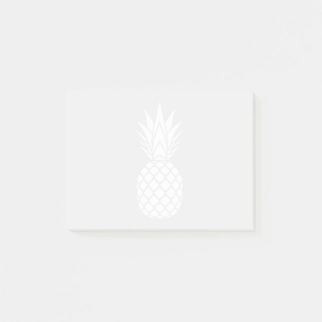 Notes post-it de l'ananas blanc (Devant)