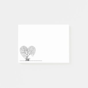 Notes post-it de l'art graphique de l'arbre de vie