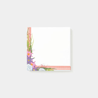 Notes post-it de l'écrasement de corail
