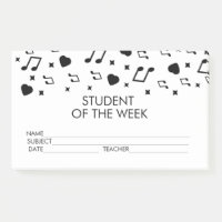Notes Post-it de Récompense pour Étudiant en Musiq
