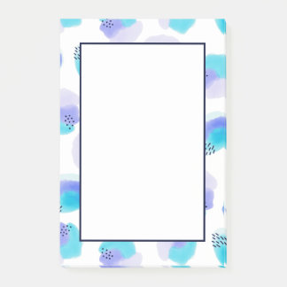 Notes post-it des contours d'aquarelle