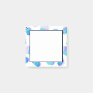 Notes post-it des contours d'aquarelle