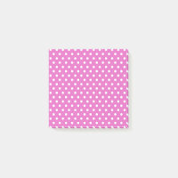 Notes post-it des Pois rose vif