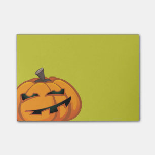 Notes post-it® du Citrouille d'Halloween Grinning