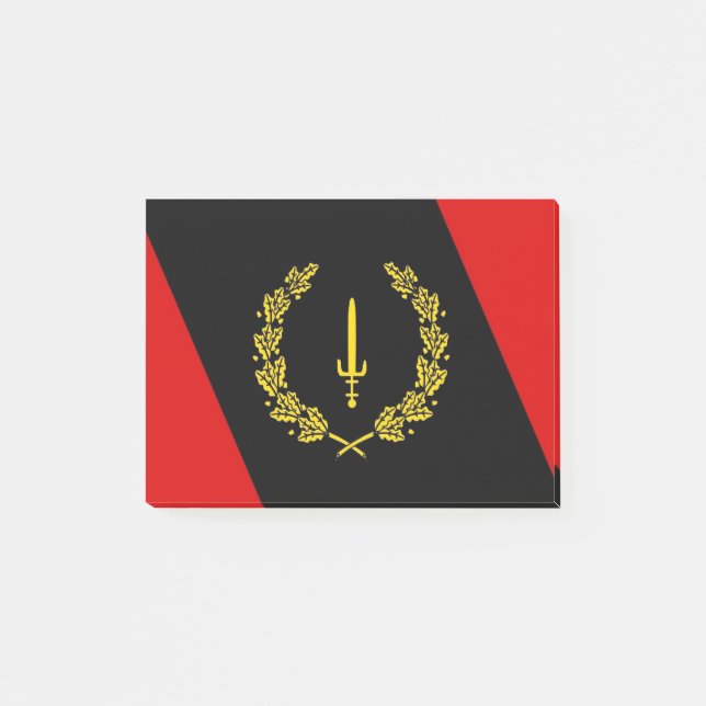 Notes post-it du drapeau du patrimoine de l'Amériq (Devant)