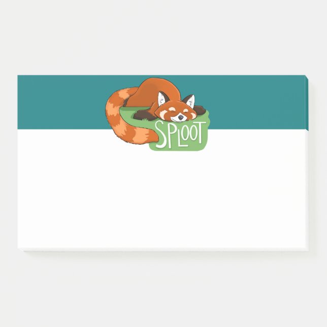 Notes post-it du Panda rouge endormi (Devant)