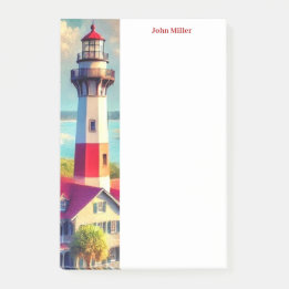 Notes post-it du phare aquarelle
