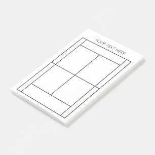 Notes post-it du record de tennis - Texte personna