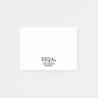 Notes post-IT du travailleur social