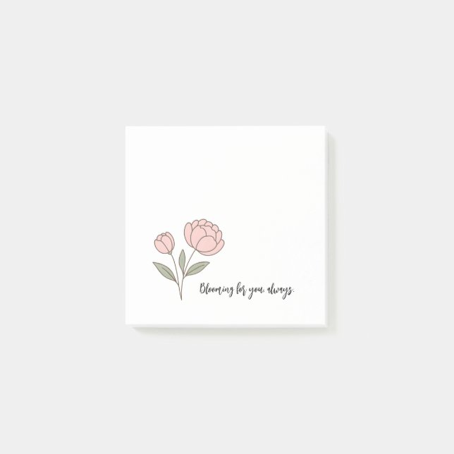 Notes post-it du Wonky Zoo Peonies (Devant)