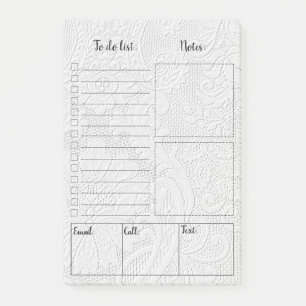 Notes Post-it® élégantes vintage à motif de dentel