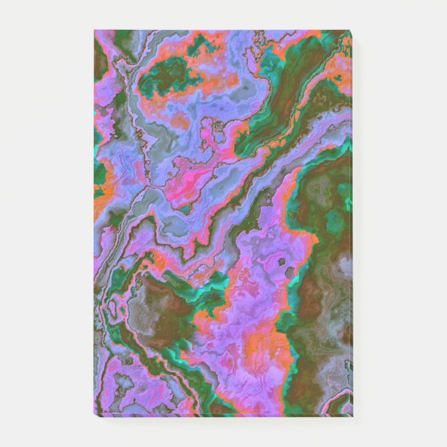 Notes post-it en marbre aigre (Devant)