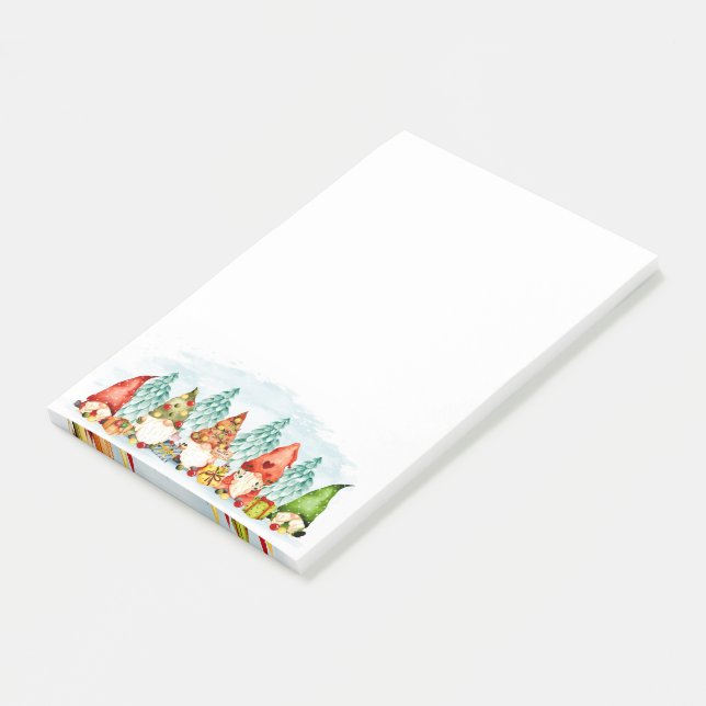 Notes post-it Gnome de Noël (Incliné)