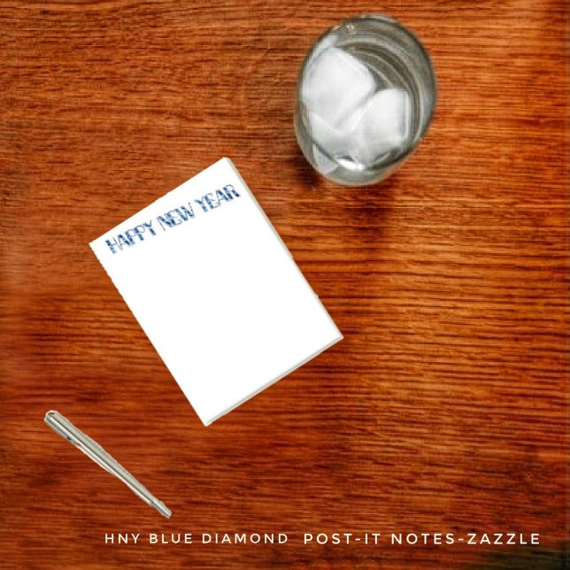 Notes post-it HNY Blue Diamond (Créateur téléchargé)