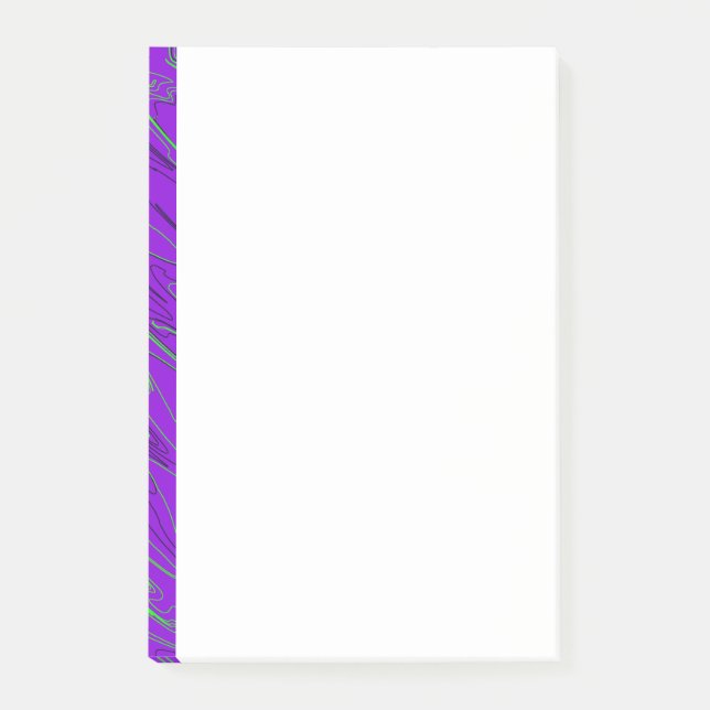 Notes post-it marbrées violettes (Devant)