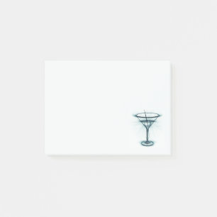 Notes post-it martini en verre