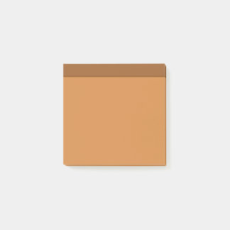 Notes post-it minimalistes Brown couleur orange pâ