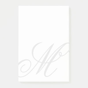 Notes post-it monogramme personnalisées