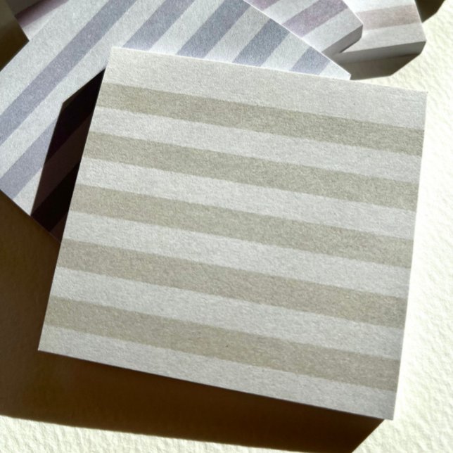 Notes post-it Pastel vert (Soft green tone-on-tone stripes make a subtle statement.)
