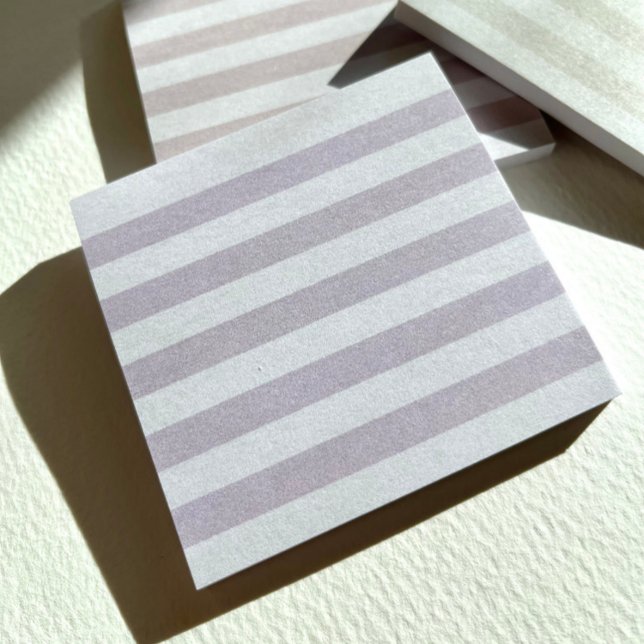 Notes post-it pastel violet (Soft purple tone-on-tone stripes make a subtle statement.)