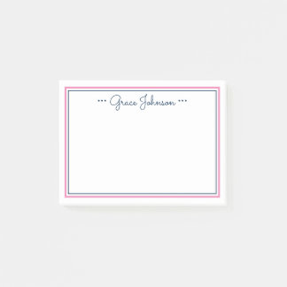 Notes Post-it personnalisées classiques| Marine et