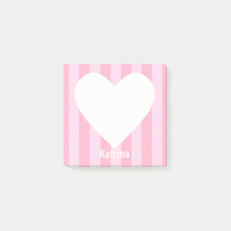 Notes Post-it personnalisées Cute Kawaii Heart Pin