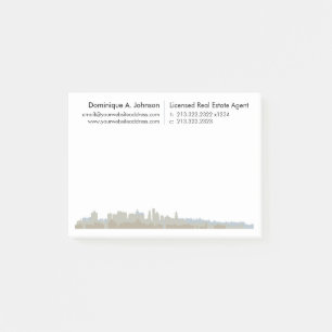 Notes post-it® personnalisées de l'immobilier urba